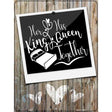 King Queen Together Novelty Metal Parking Sign 9" x 12" (P)