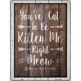 Cat To Be Kitten Me Novelty Metal Parking Sign 9" x 12" (P)