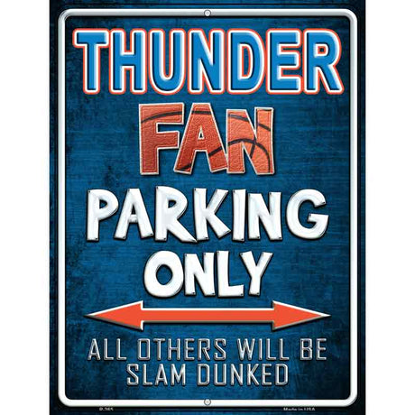 Thunder Metal Novelty Parking Sign 9" x 12" (P)