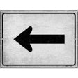 Left Arrow Novelty Metal Parking Sign 9" x 12" (P)