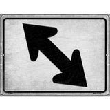 Diagonal Left and Right Novelty Metal Parking Sign 9" x 12" (P)