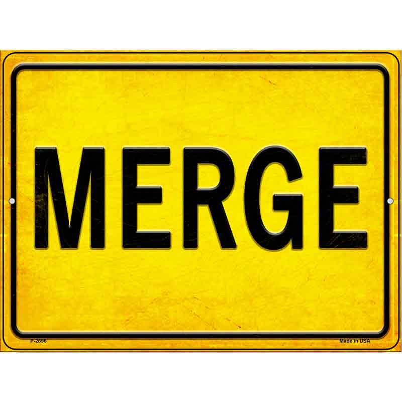 Merge Novelty Metal Parking Sign 9" x 12" (P)