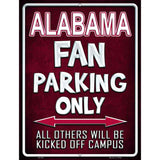 Alabama Metal Novelty Parking Sign 9" x 12" (P)