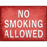 No Smoking Allowed Novelty Metal Parking Sign 9" x 12" (P)