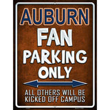 Auburn Metal Novelty Parking Sign 9" x 12" (P)