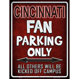 Cincinnati Metal Novelty Parking Sign 9" x 12" (P)