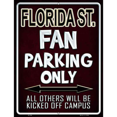 Florida State Metal Novelty Parking Sign 9" x 12" (P)