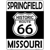 Springfield Missouri Historic Route 66 Novelty Metal Parking Sign 9" x 12" (P)