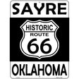 Sayre Oklahoma Historic Route 66 Novelty Metal Parking Sign 9" x 12" (P)