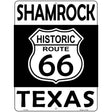 Shamrock Texas Historic Route 66 Novelty Metal Parking Sign 9" x 12" (P)