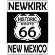 Newkirk New Mexico Historic Route 66 Novelty Metal Parking Sign 9" x 12" (P)