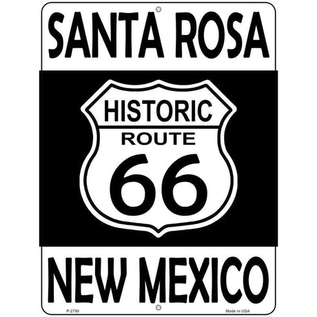 Santa Rosa New Mexico Historic Route 66 Novelty Metal Parking Sign 9" x 12" (P)