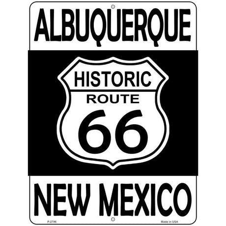 Albuquerque New Mexico Historic Route 66 Novelty Metal Parking Sign 9" x 12" (P)