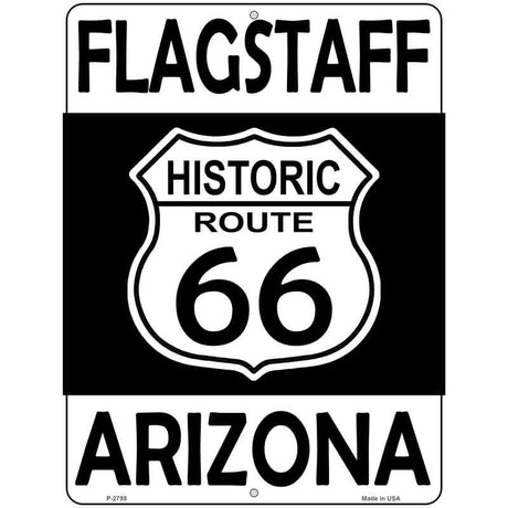 Flagstaff Arizona Historic Route 66 Novelty Metal Parking Sign 9" x 12" (P)