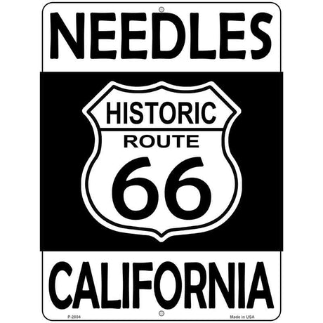 Needles California Historic Route 66 Novelty Metal Parking Sign 9" x 12" (P)