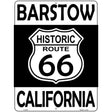 Barstow California Historic Route 66 Novelty Metal Parking Sign 9" x 12" (P)