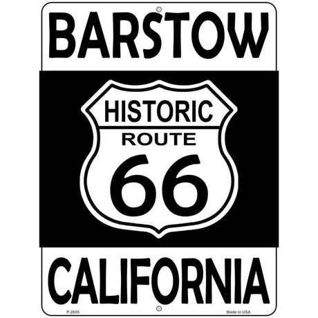 Barstow California Historic Route 66 Novelty Metal Parking Sign 9" x 12" (P)