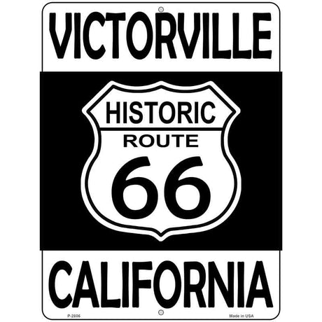 Victorville California Historic Route 66 Novelty Metal Parking Sign 9" x 12" (P)