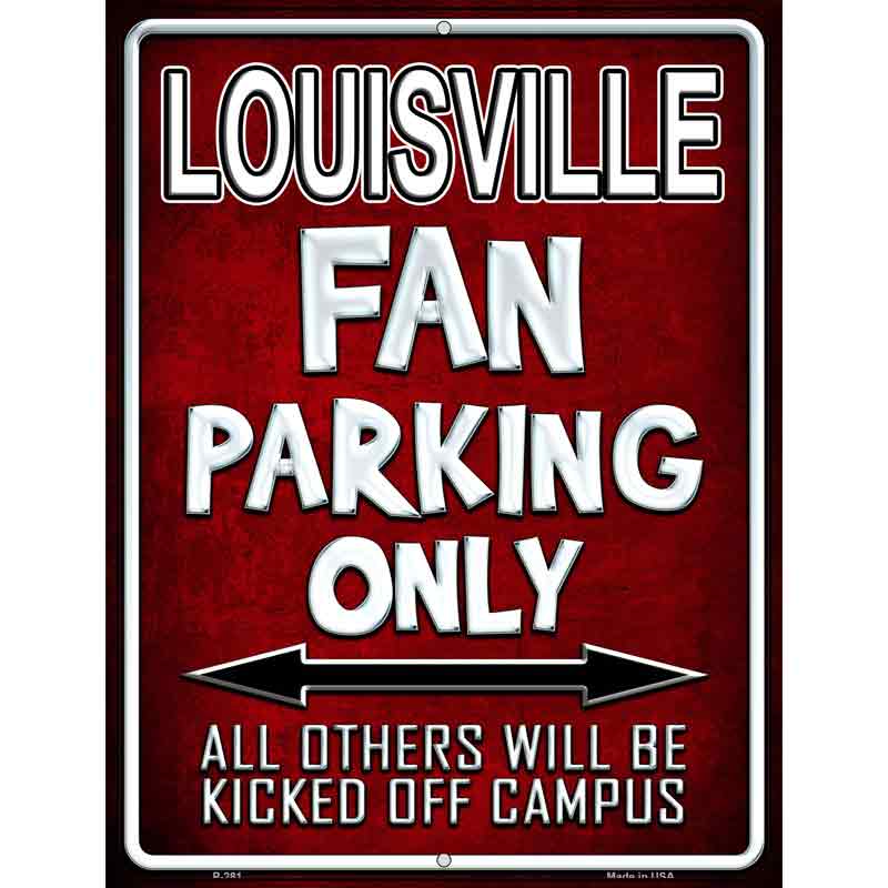 Louisville Metal Novelty Parking Sign 9" x 12" (P)