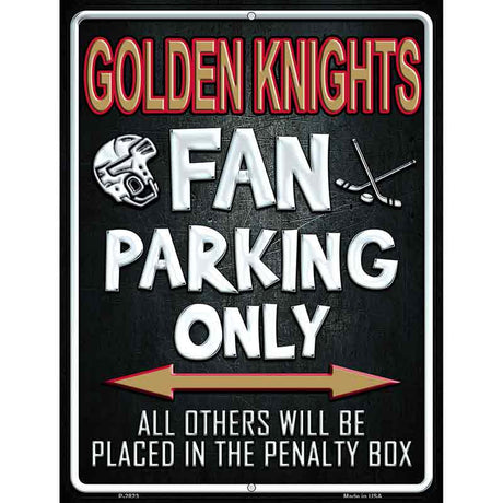 Golden Knights Fan Novelty Metal Parking Sign 9" x 12" (P)