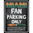 Miami Metal Novelty Parking Sign 9" x 12" (P)