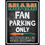 Miami Metal Novelty Parking Sign 9" x 12" (P)