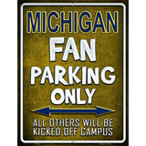 Michigan Metal Novelty Parking Sign 9" x 12" (P)