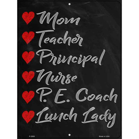 Love Education Novelty Metal Parking Sign 9" x 12" (P)