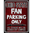 Ohio State Metal Novelty Parking Sign 9" x 12" (P)