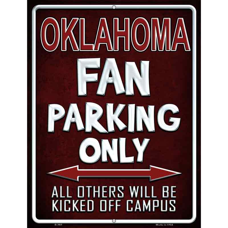 Oklahoma Metal Novelty Parking Sign 9" x 12" (P)