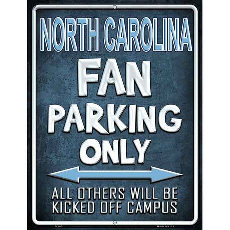 North Carolina Metal Novelty Parking Sign 9" x 12" (P)