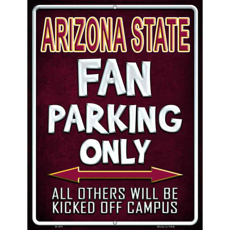 Arizona State Metal Novelty Parking Sign 9" x 12" (P)