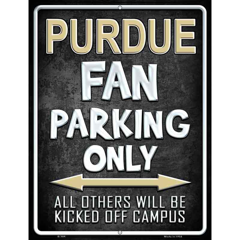 Purdue Metal Novelty Parking Sign 9" x 12" (P)