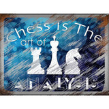 Chess Is The Art Of Analysis Novelty Metal Parking Sign 9" x 12" (P)