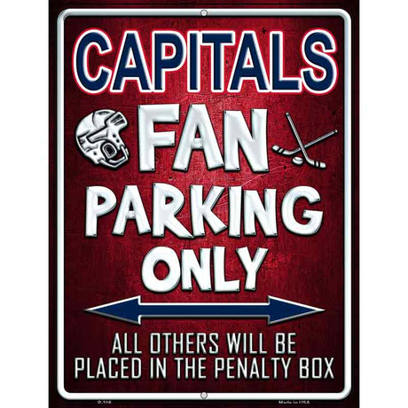 Capitals Metal Novelty Parking Sign 9" x 12" (P)