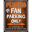 Flyers Metal Novelty Parking Sign 9" x 12" (P)