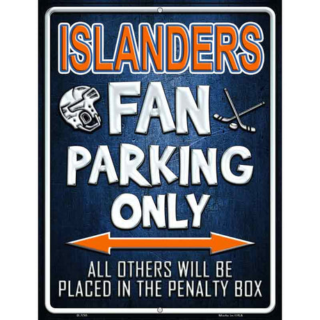 Islanders Metal Novelty Parking Sign 9" x 12" (P)