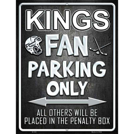 Kings Metal Novelty Parking Sign 9" x 12" (P)