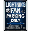 Lightning Metal Novelty Parking Sign 9" x 12" (P)