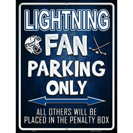 Lightning Metal Novelty Parking Sign 9" x 12" (P)