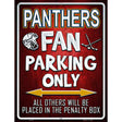 Panthers Metal Novelty Parking Sign P-325 9" x 12" (P)