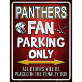 Panthers Metal Novelty Parking Sign P-325 9" x 12" (P)