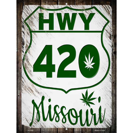 HWY 420 Missouri Novelty Metal Parking Sign 9" x 12" (P)