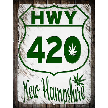 HWY 420 New Hampshire Novelty Metal Parking Sign 9" x 12" (P)