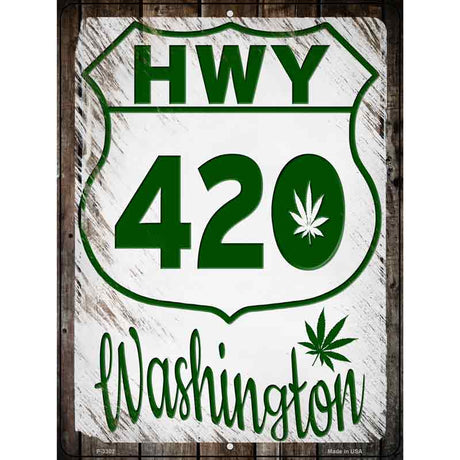 HWY 420 Washington Novelty Metal Parking Sign 9" x 12" (P)