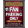 Senators Metal Novelty Parking Sign 9" x 12" (P)