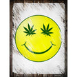 High Smiley Novelty Metal Parking Sign 9" x 12" (P)