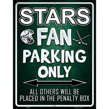 Stars Metal Novelty Parking Sign 9" x 12" (P)