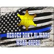 Iowa Sheriff Novelty Metal Parking Sign 9" x 12" (P)