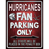 Hurricanes Metal Novelty Parking Sign 9" x 12" (P)